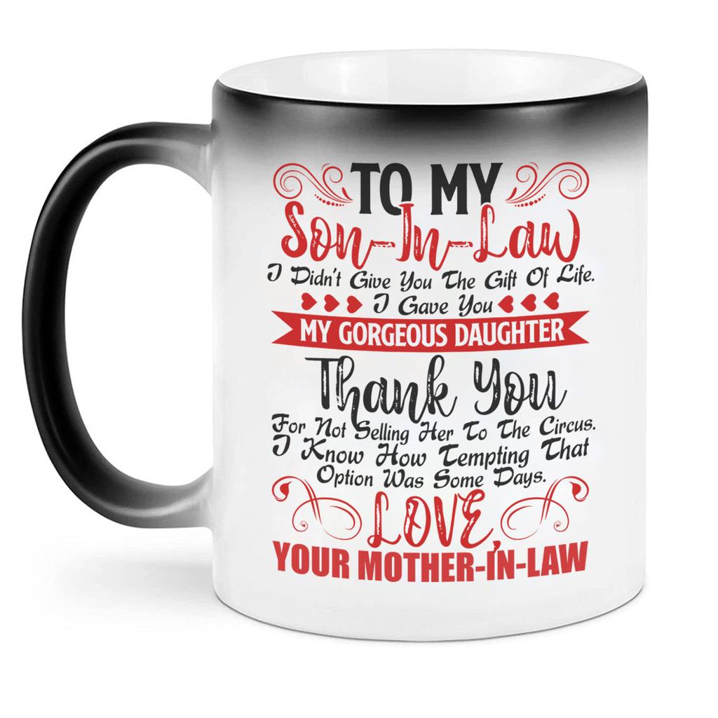 Daughter Daughter Son Ceramic Color Changing Mug Coffee Mug Tea Mug Son In Law Child