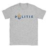 Maglietta Vintage Squadra Arresti Polizia Nazionale Olandese Magliette in Cotone Tee Shirt da Uomo Estive Y2K Casual Manica Corta