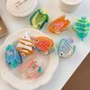 Colorful Marine Animals Hair Clip Acetate Fish Grab Clip Cute Ocean Fish Hair Claw  Streetwear