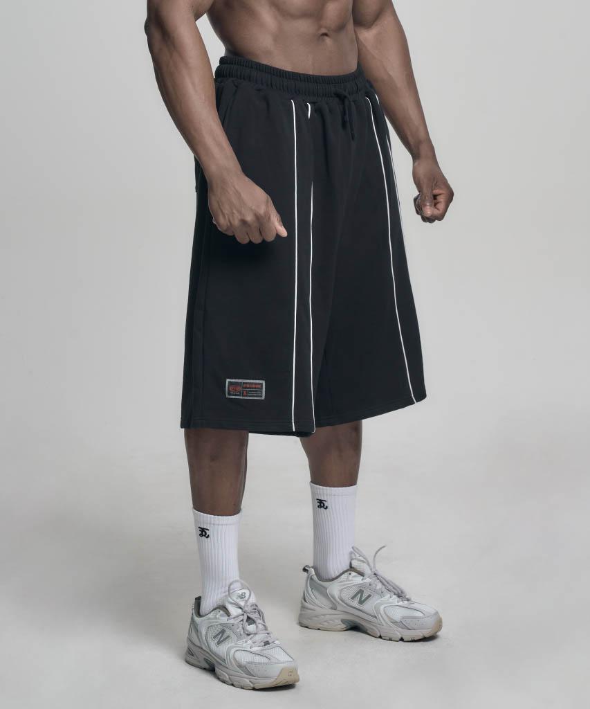 Toleonseu Symbol Piping Bermuda Shorts - Black