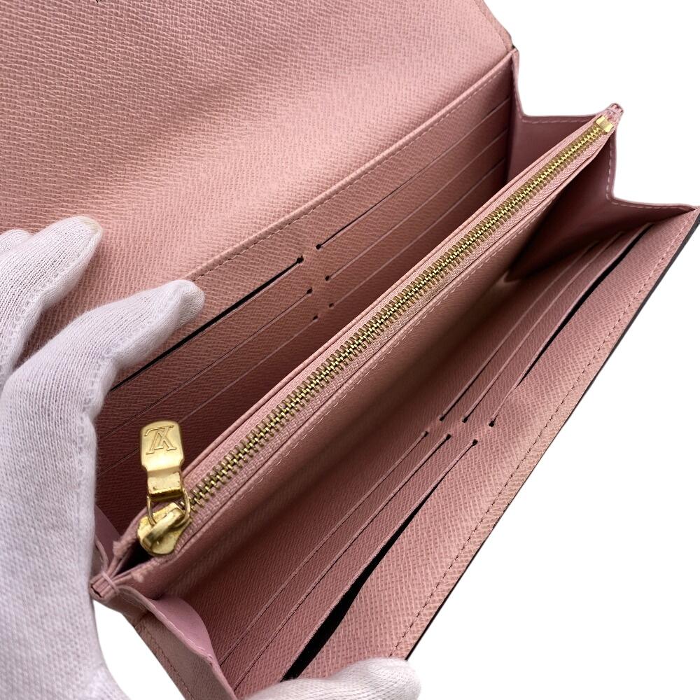 LOUIS VUITTON M62235 Monogram Portefeuille Sara Purse Brown Monogram Women Used