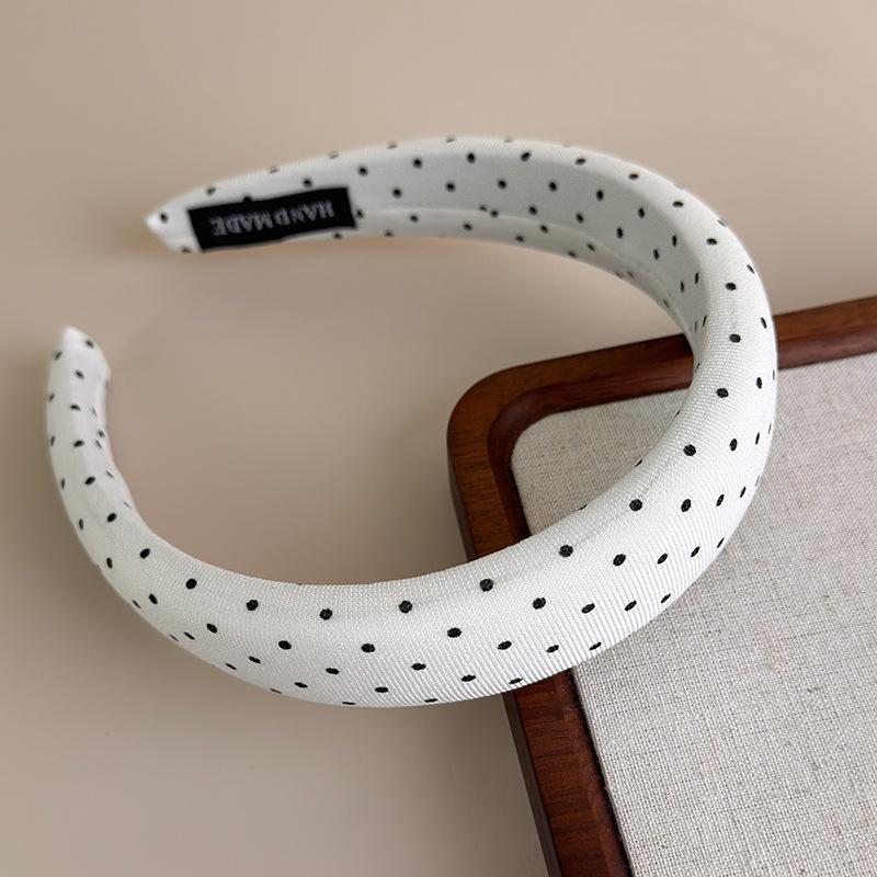 Polka Dot Hair Bands for Women Floral Print Hair Hoop Headbands Sweet Girls Plaid Hairband Hair Accessories Headwear Headdress