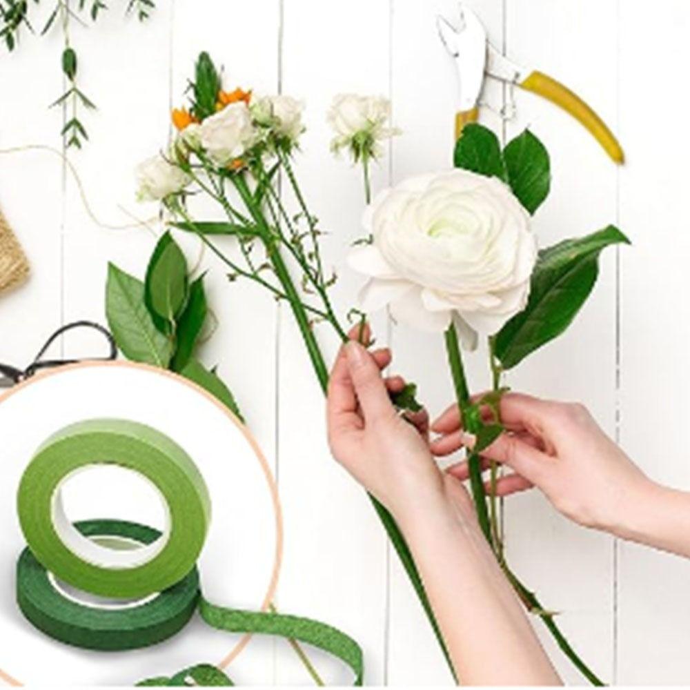 12pcs Self-adhesive Flower Bouquets Tape 20Yard Wrapping Florist  Tape  Rose Flower