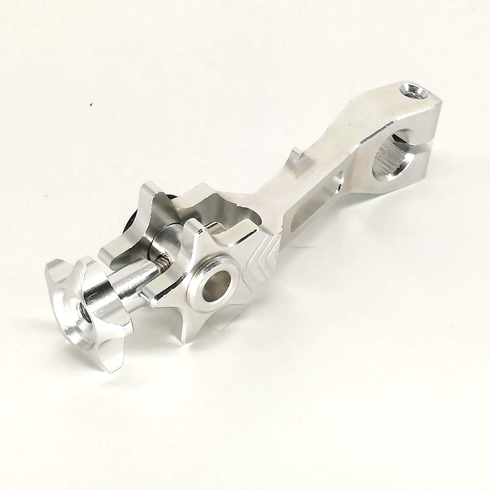 ZSADZS CNC Aluminum Alloy Rear Brake Rocker Arm Motorcycle Accessories Honda Yamaha Motorcycle Accessories (Silver)