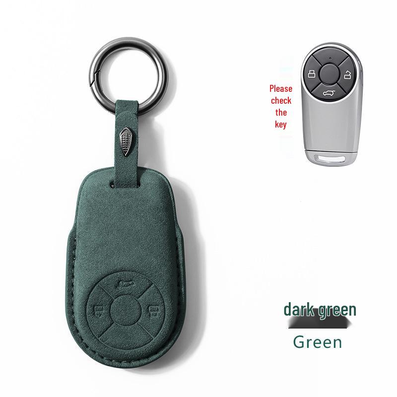 ORA Good Cat GT Key Case: Great Wall Black, White, Ballet & Lightning Cat Suede Bag Shell with Buckle Pendant