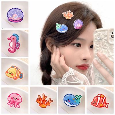 Conch Ocean Fish Hairpin Coral Animal Duckbill Clip Cute Jellyfish Hair Clips  Daily
