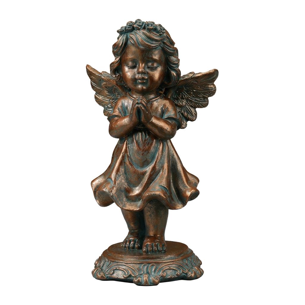 European Retro Angel Figurine Home Desktop Decoration Resin Vintage Design