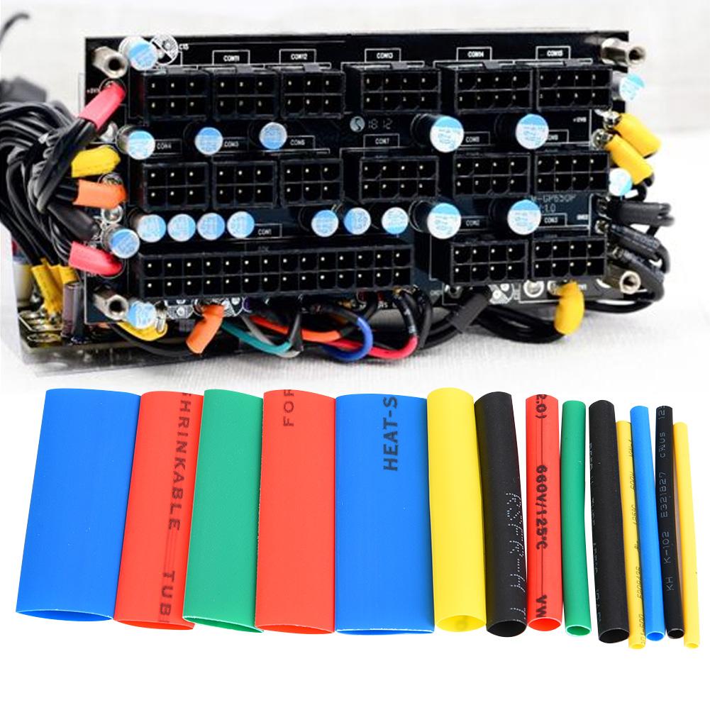 530pcs Heat Shrink Tube Polyolefin Insulated Shrinkable Tubing Wire Cable Sleeving Wrap