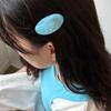 Geegee Oval Hair Pin - Aqua