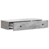 Wall Mounted Side Table Concrete Grey 87.5 x 34.5 x 17 cm