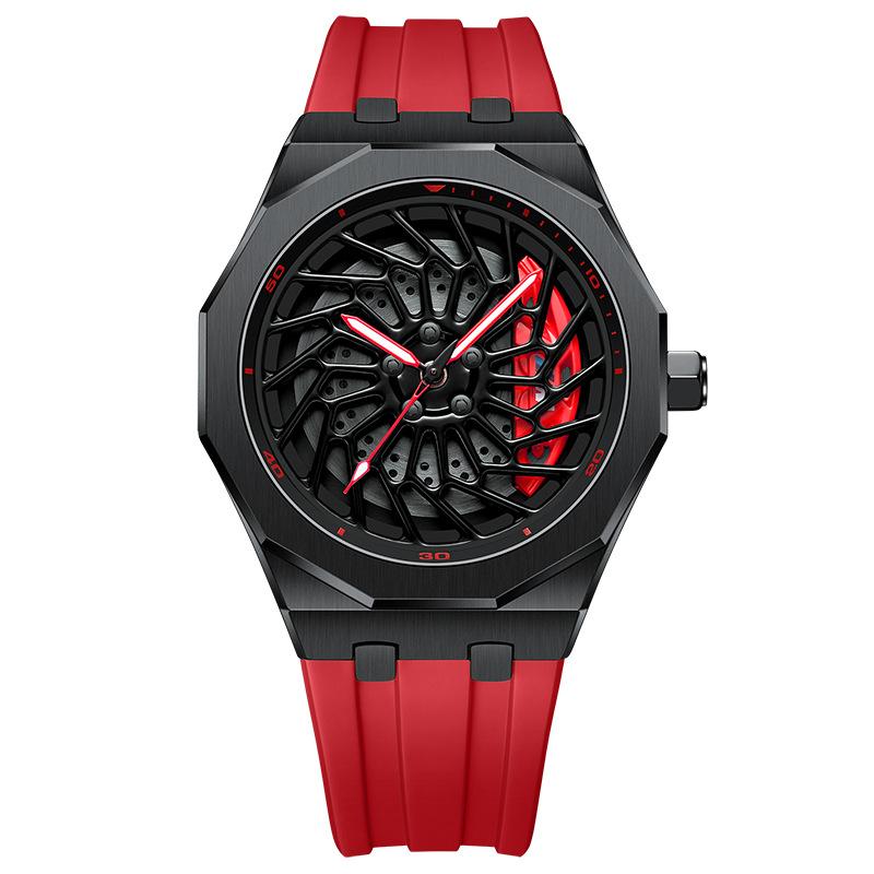 Часы SVJ Wheel Hub Мужские BWM I8 Модифицированная тема Ultra Run Светящиеся кварцевые гидравлические