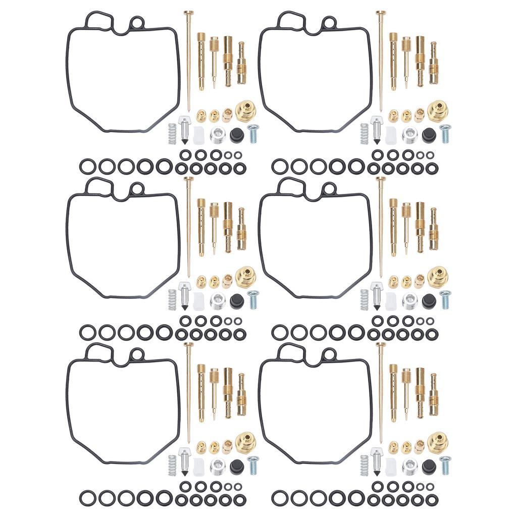 6 Zestawów Motocyklowy Zestaw Naprawczy Gaźnika Profesjonalny Zamiennik dla CBX1000 CBX1050 1978‑1983