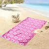 Pink Star Pattern Design Beach Towel Beach towel quick-drying for travel outdoor sports jogging beach and swimming