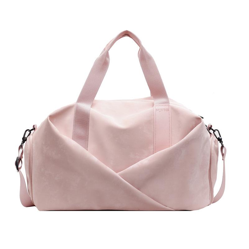 Women's Korean-style Dry and Wet Sports Fitness Bag with Shoes and Dark Pattern Handbag