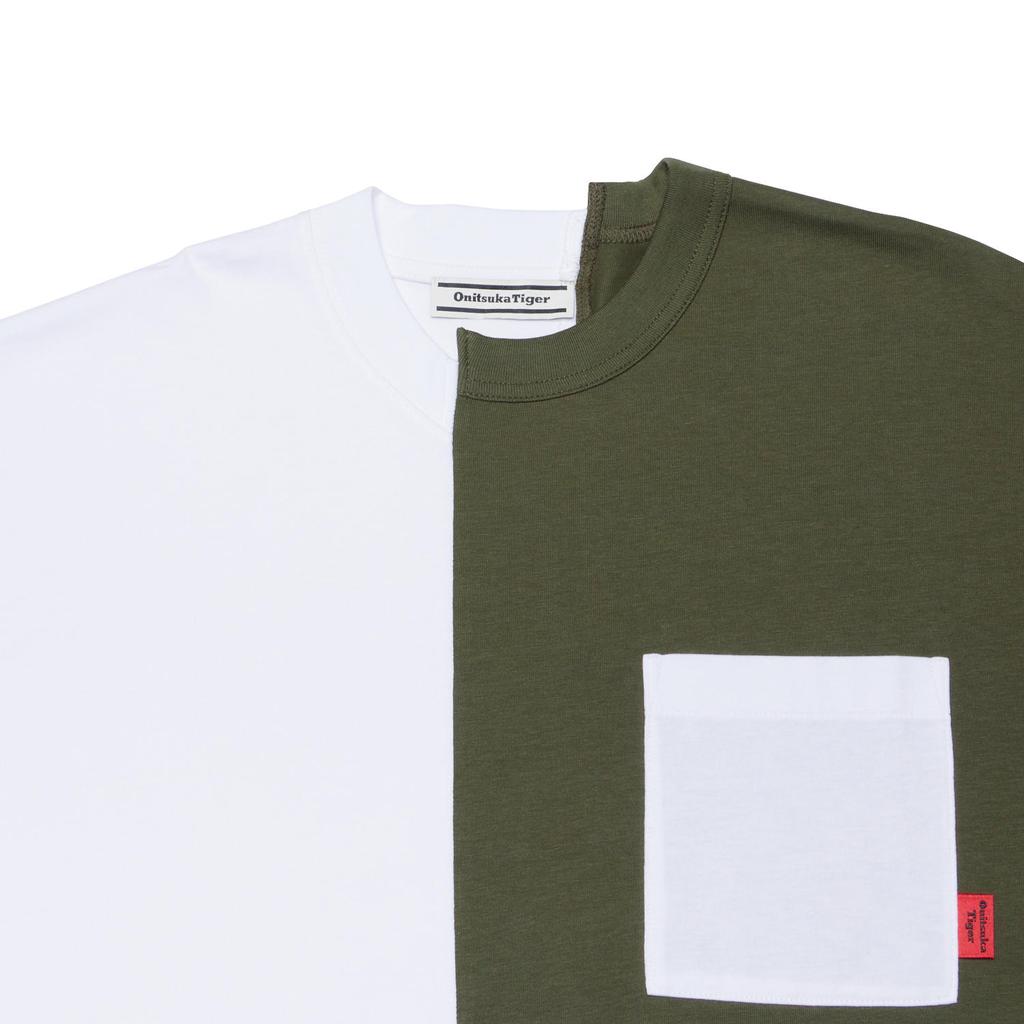 New Onitsuka Tiger T Shirt Unisex White/Khaki 2183B429-100