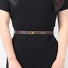Elegant Solid Color Waistband PU Leather Belt for Women Multiple Occasion Suitable Jeans Pants Waist Strap Decorative