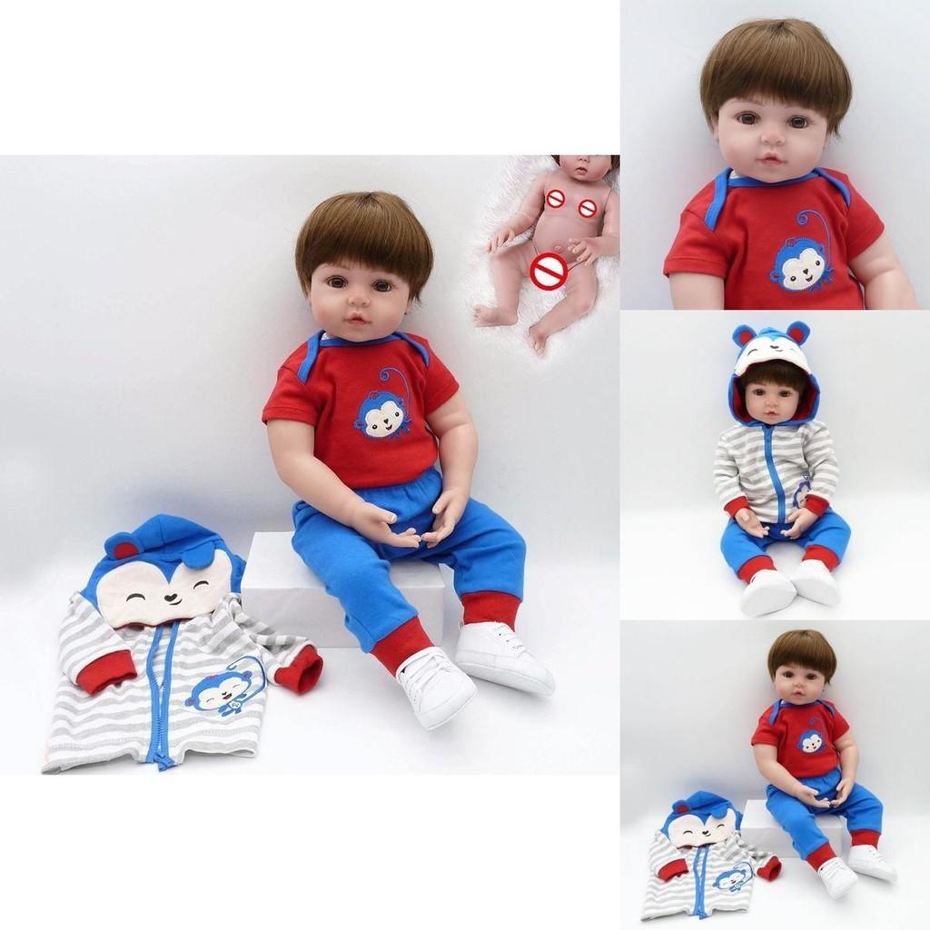Delightful Reborn Toddler Boy Soft Silicone Bebe Doll Toy For Childrens Playtime