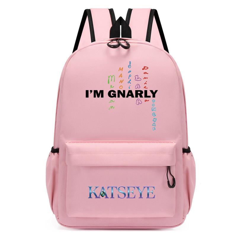 60123-13 Mochila Infantil KATSEYE Estampada Estudiante Escolar Impermeable