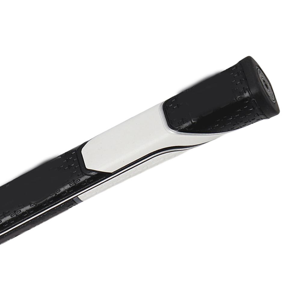 Golf Grip PU Triangle Upgraded Putter Grip Golf Club Grip for Outside Entertainment White and Black