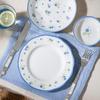 Set di Porcellana Haoaijia Margherita Blu Floreale Francese da 14 Pezzi