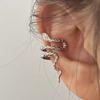 Snake Earrings, Dark Series, Cool and Handsome Three-dimensional Curved Small Snake Ear Buckles, Personalized Ear Clips