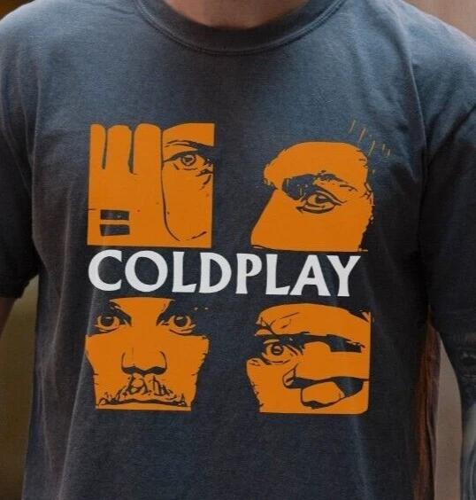 

Футболка рок-группы Coldplay на винтажном черном цвете Comfort Colors 1717 3XL