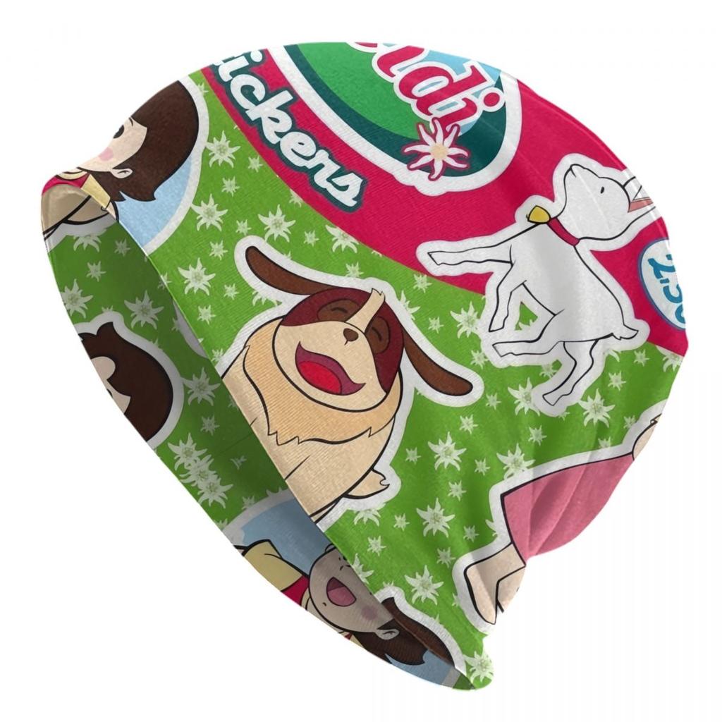 Unisex Bonnet Warm Knit Hat Anime Heidi Girl Of The Alps Comic Cartoon Street Skullies Beanies Caps Adult Beanie Hats Ski Cap