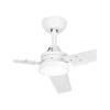 Ventilateur de plafond - JATA - JVTE4233 - 6 vitesses - Lumière LED - Télécommande silencieuse