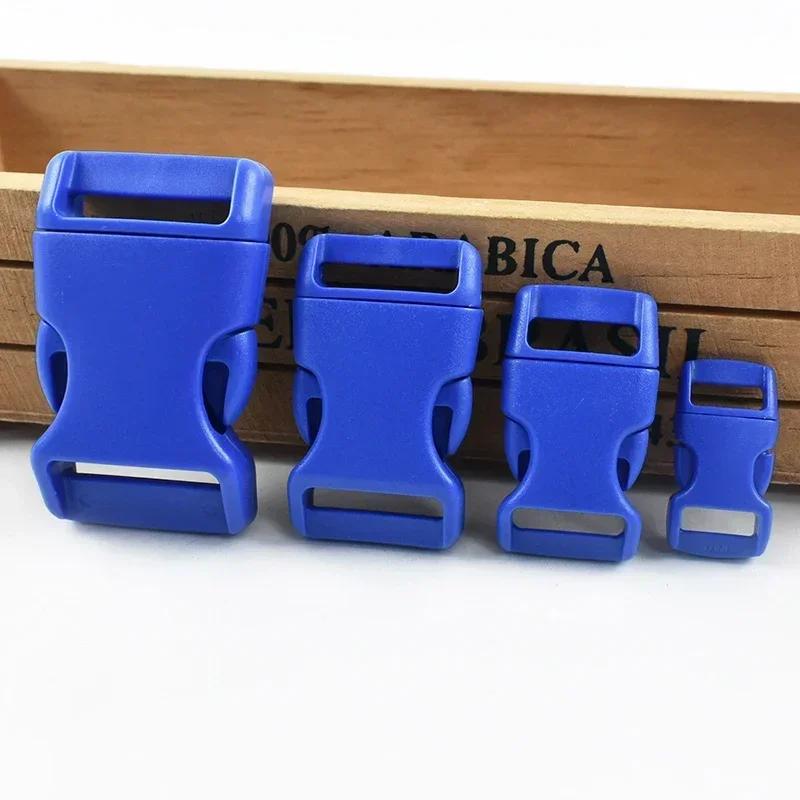 Meetee 10/20Pcs 10-25mm Plastic Side Release Buckle Bracelet Buckles Bag Strap Adjustable Dog Collar Clasp Leather Accessories