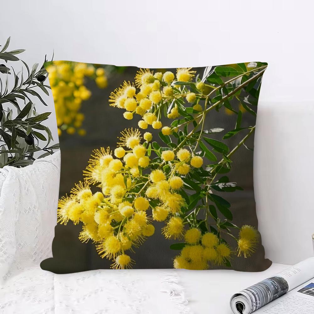 Cushion Cover Anti-dustmite Pillowcase Invisible Zipper Silky Short Plush Sofa Cushion Cover ZARA