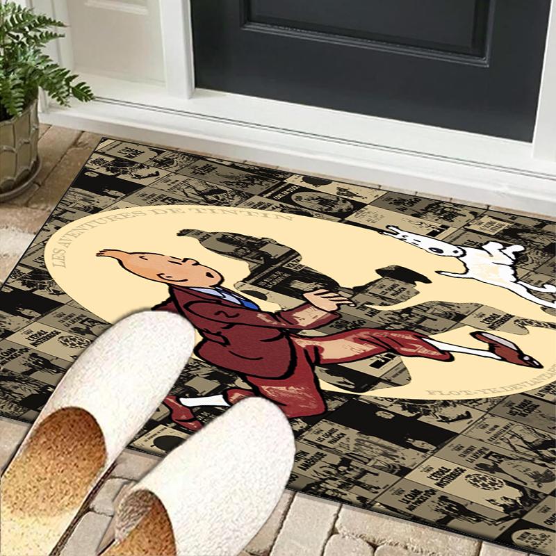 Adventure In The City Office Rug Chair Mat, Game Carpet, Suitable for Front Door, Bedroom, Living Room, Desk, Holiday Gift