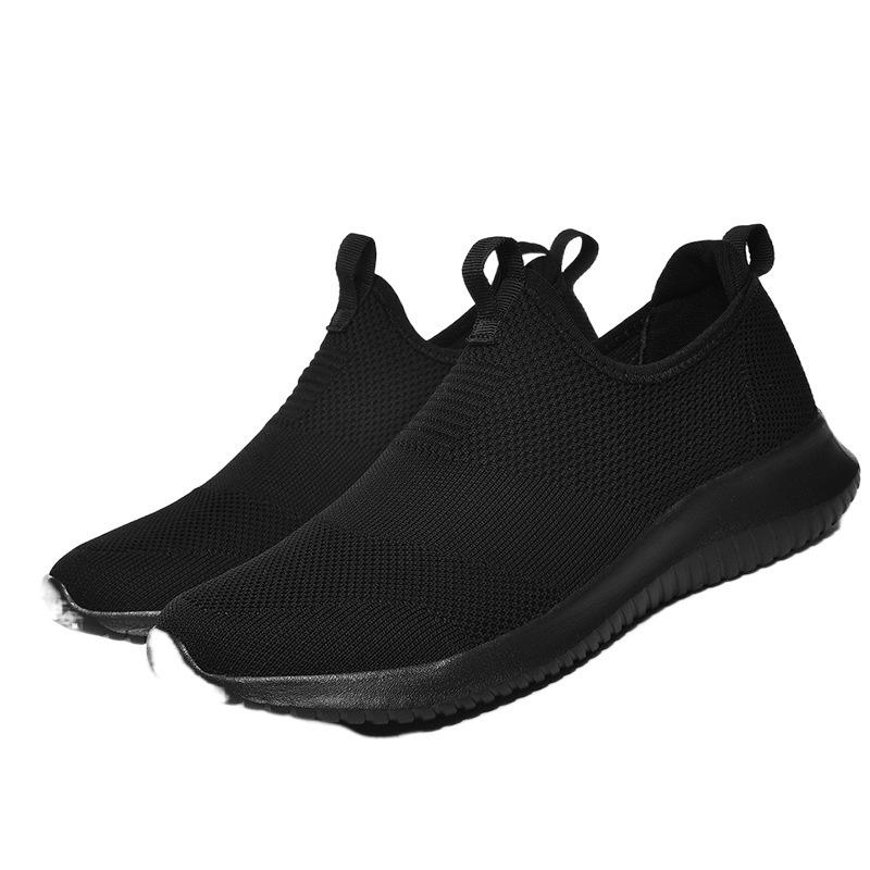 Autumn and Winter Sports Men's Shoes Large Size Four-color Fly-woven Couple Casual Shoes