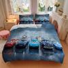Cars Rain Printed 3pcs Bedding Set Soft Microfiber 1 Duvet Cover And 2 Pillowcases Home Bedroom Decor Xmas Gift Q1796