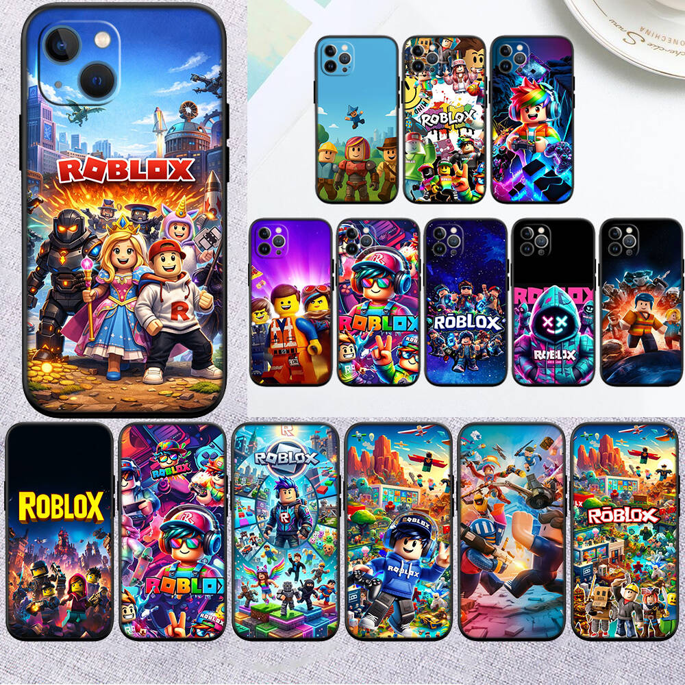 RT23 R-Robloxs Shell for Samsung Note 20 10 S25 Plus Ultra Lite FE A51 A52 A53 A71 A72 A73 M20 M30 M21 M31 M51 A11 A70 A56 A26