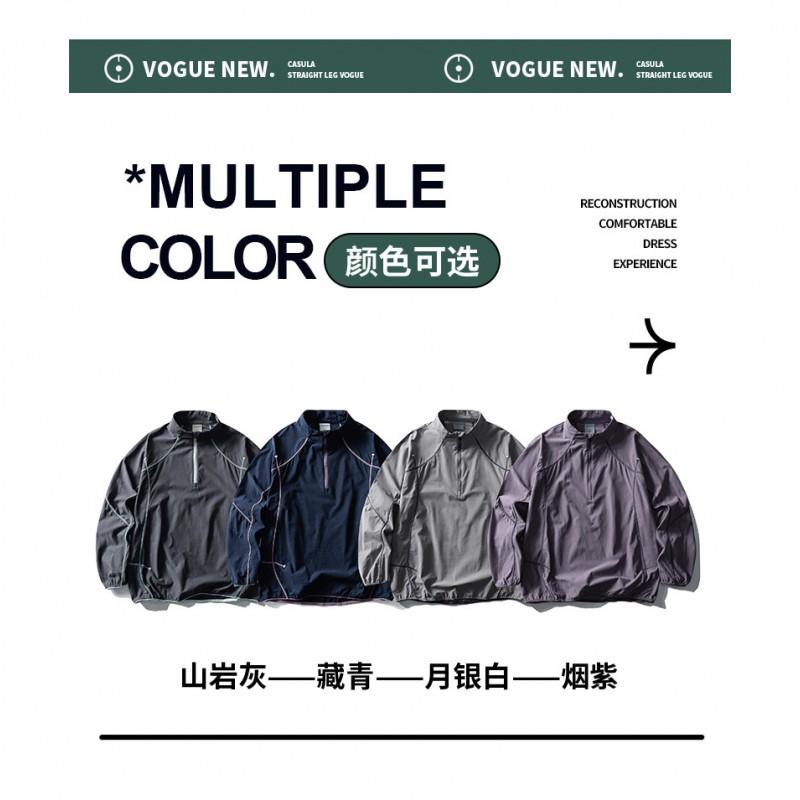 Moisture-Wicking Quick-Dry Half-Zip Long Sleeve Performance Tee Hiking Trekking Outdoor Sports Unisex