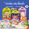 Portable Children's Jelly Planner Stickers - Cute, Washable, Reusable for Early Education and Art.