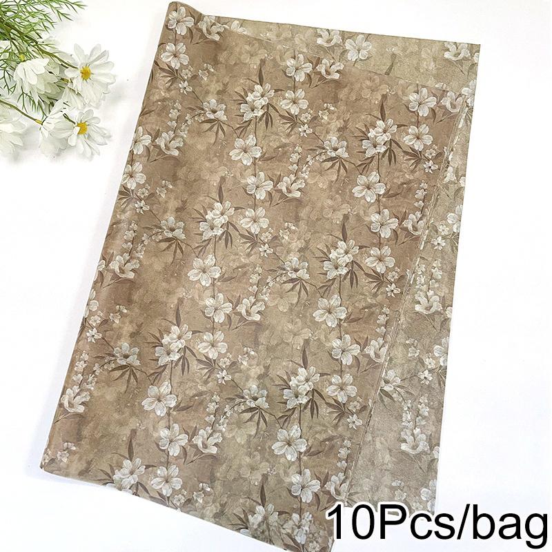 

10 листов цветочной оберточной бумаги Свадебный узор с котятами Элегантная бумага для наполнения коробок Упаковка подарков Доступно несколько вариантов