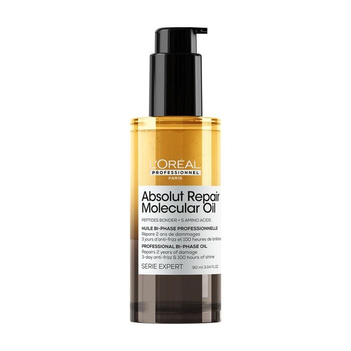 L Oreal Professionnel Absolute Repair Molecular Масло-шейк / Профессиональное двойное масло Желтое