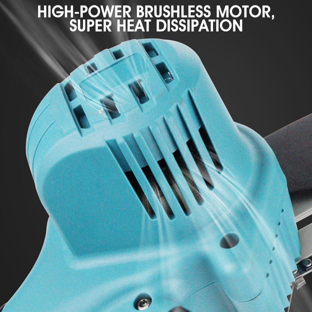 6 Zoll 3500W 388V Mini-Elektrokettensäge mit Anzeigebatterie Tragbares Kettensägen-Holzbearbeitungswerkzeug für 18V-Batterie