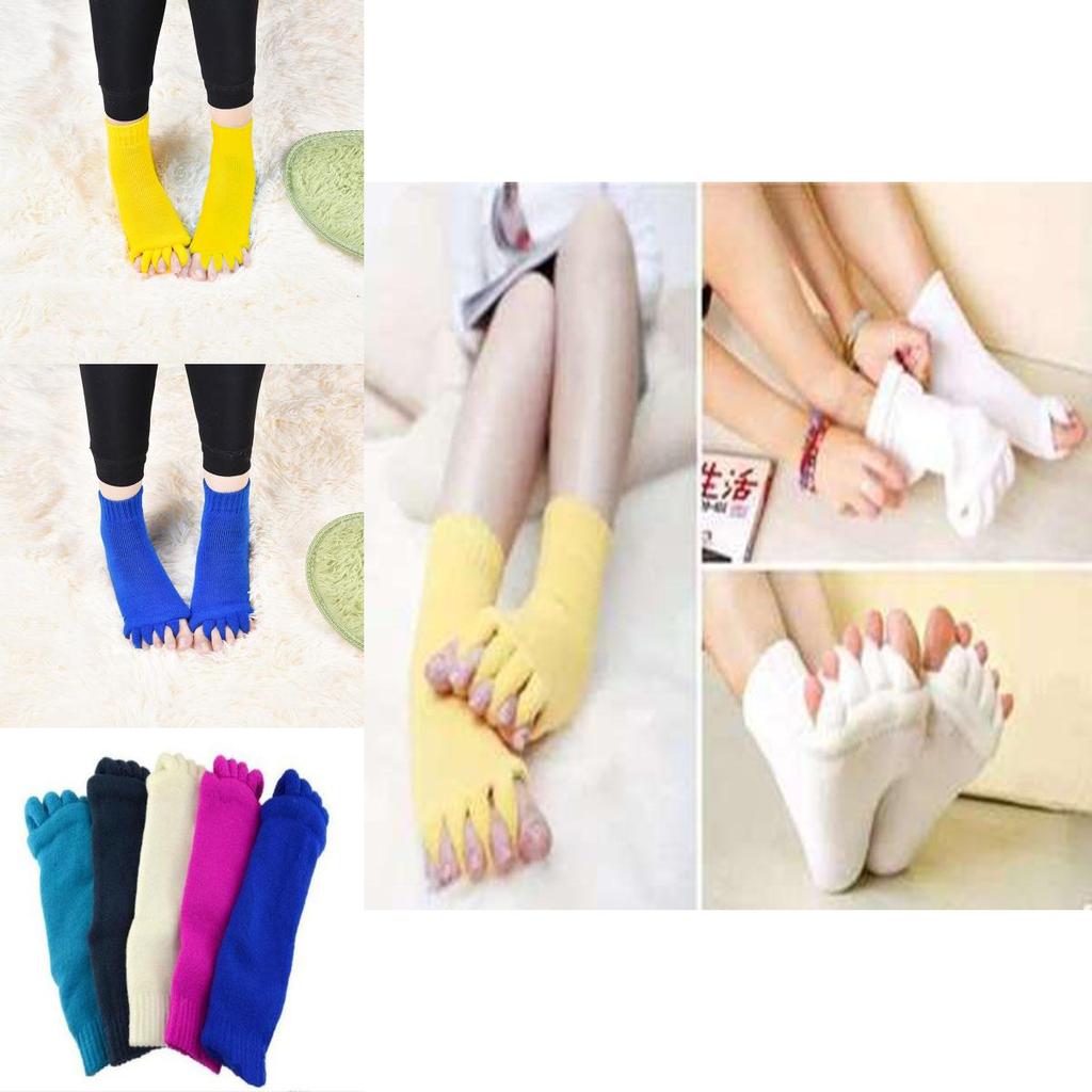 Fashionable Five Finger Toe Socks For Women With Breathable Cotton And Massage Benefits