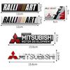 Car Styling 3D Aluminum Alloy Car Emblem Badge Decoration Sticker For Mitsubishi Lancer ASX Mirage Pajero-Sport Xpander Attrage