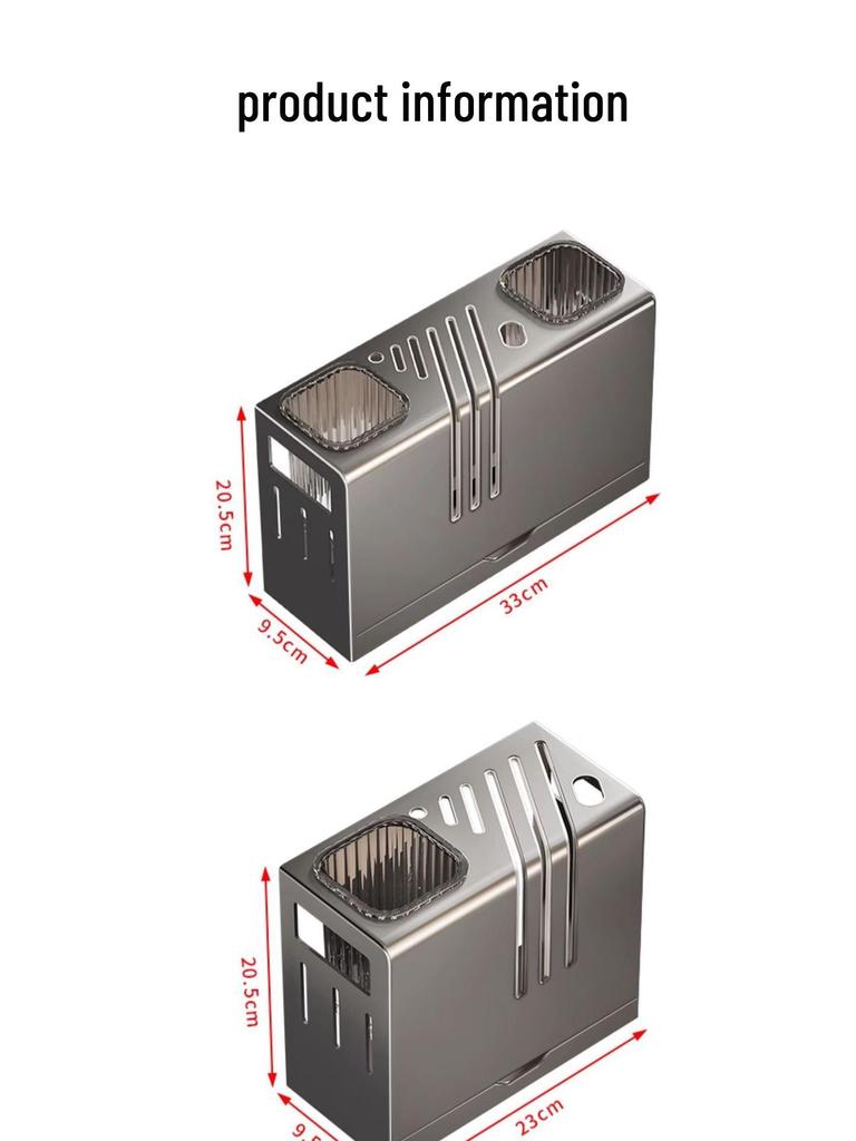 Multifunctional Kitchen Knife & Utensil Holder - Countertop & Wall-Mountable Storage Rack