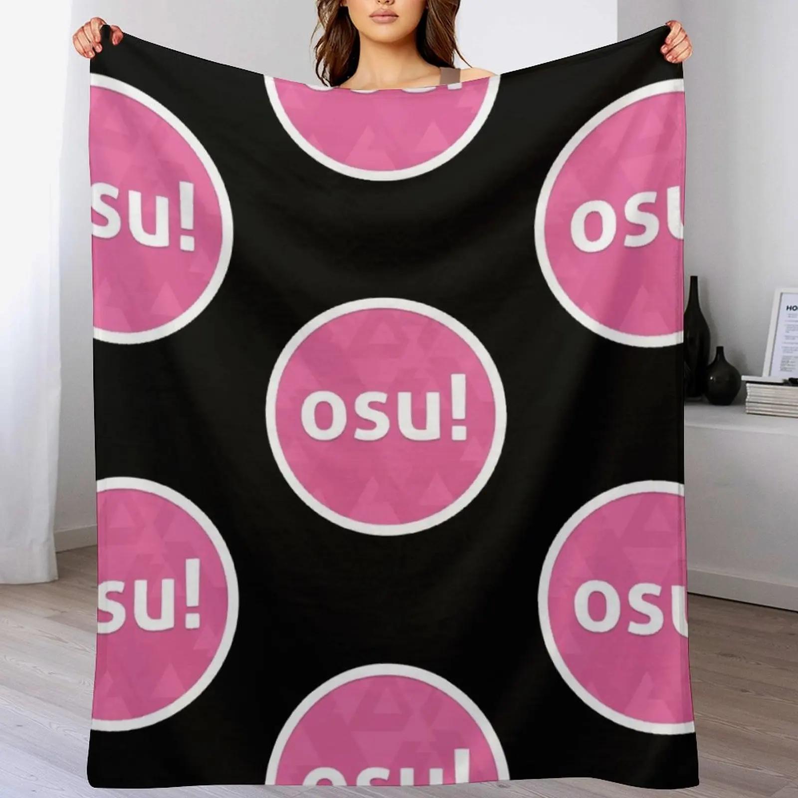 

osu Throw Blanket Stylish Warm Blanket for Living Room Bedroom 102x76cm(40x30in)