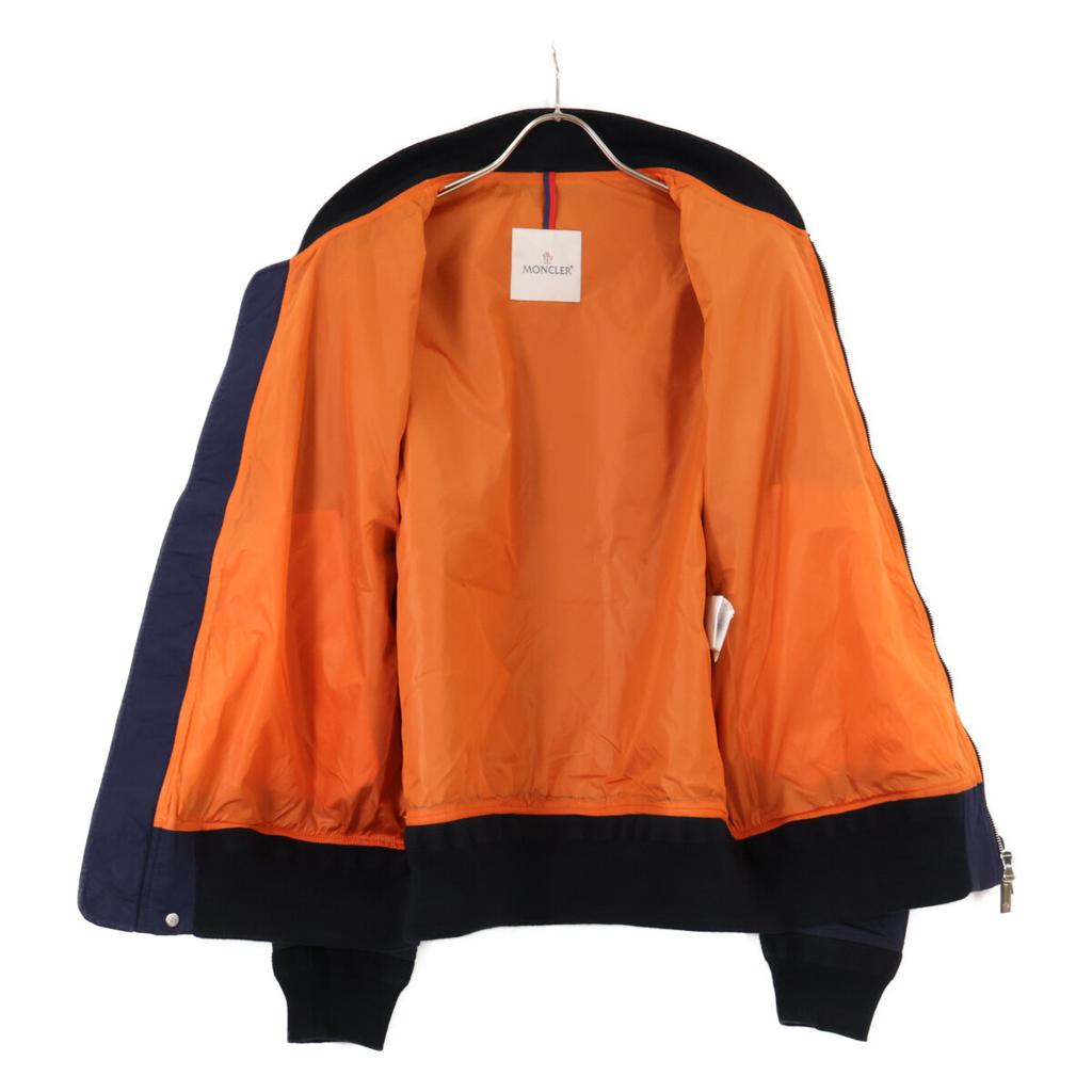 Moncler D10914012385 MONTUSSAN Navy X Orange Bomber Jacket Jacket 3 Navy X orangeUsed