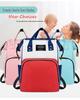 Large Capacity Splash-proof Mummy Bag: Fashionable Multi-Purpose Travel and Baby Bag