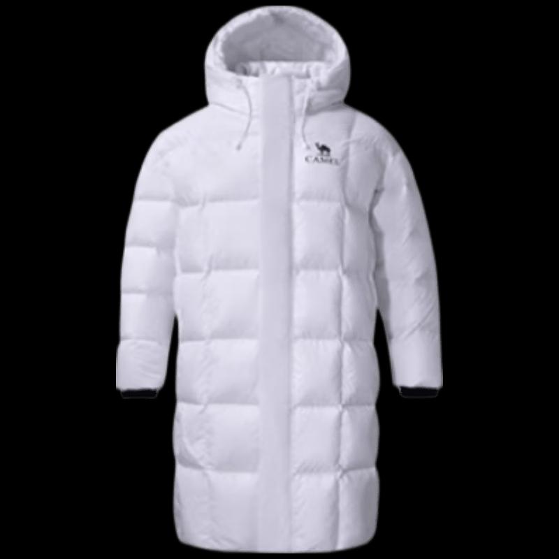 CAMEL Unisex Long Hooded Down Jacket XXL
