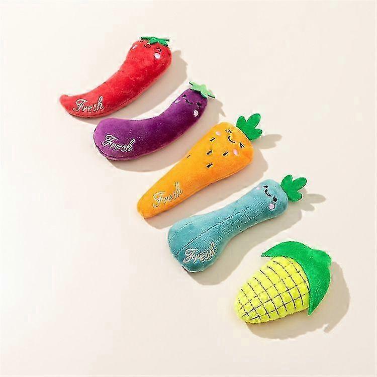 Catnip Toys for Indoor Cats, 5 Pack Cat Toys for Cats, Fluffy Catnip Toys for Chewing Playing, Interactive Kitten Toys, Catnip Filled Kitty Chew Teeth