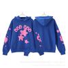 25FW SP555555 Hoodie Set Tree Embroidered Rhinestone Sweatshirt Joggers Streetwear