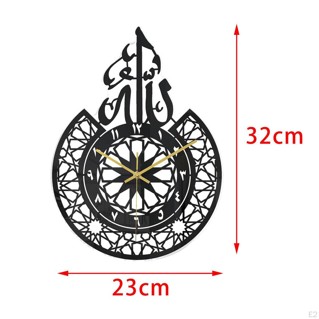 Acrylic Wall Clock Creative Silent Pendulum Clocks for Living Room Bedroom Kitchen School Eid Decor