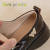 Love Ycodo Жіночі повсякденні лофери Зручні весна літо осінь Студентська мода для дівчаток Повсякденне шкіряне взуття